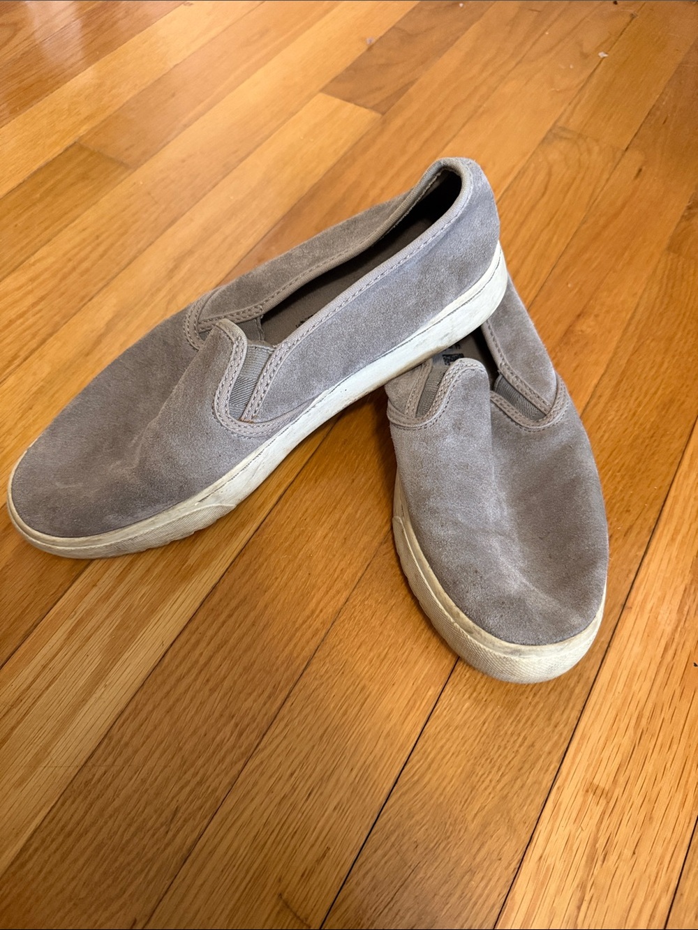 Sorel Taupe Suede Women's Slip-On Loafers